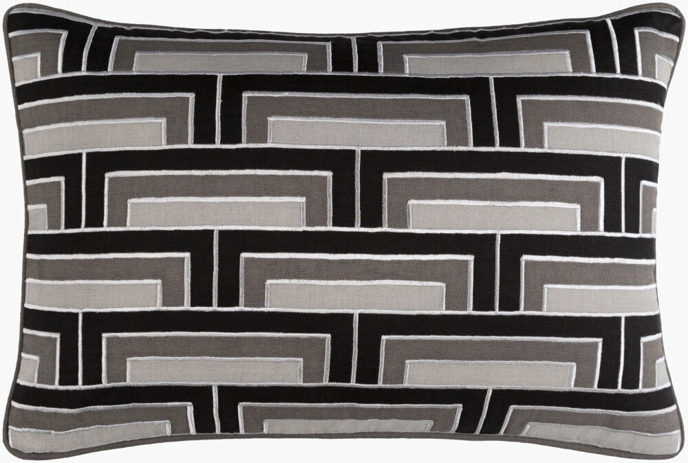 Mod Steps Lumbar Pillow, Decorative Pillow by Surya, 13" length x 20" width