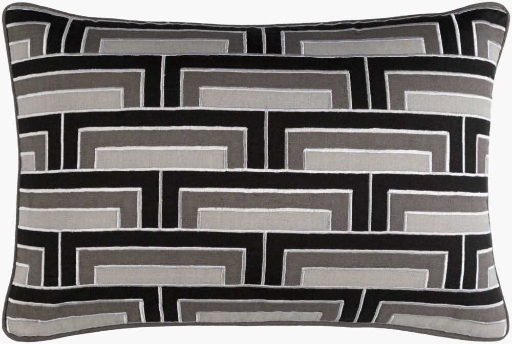Mod Steps Lumbar Pillow, Decorative Pillow by Surya, 13" length x 20" width