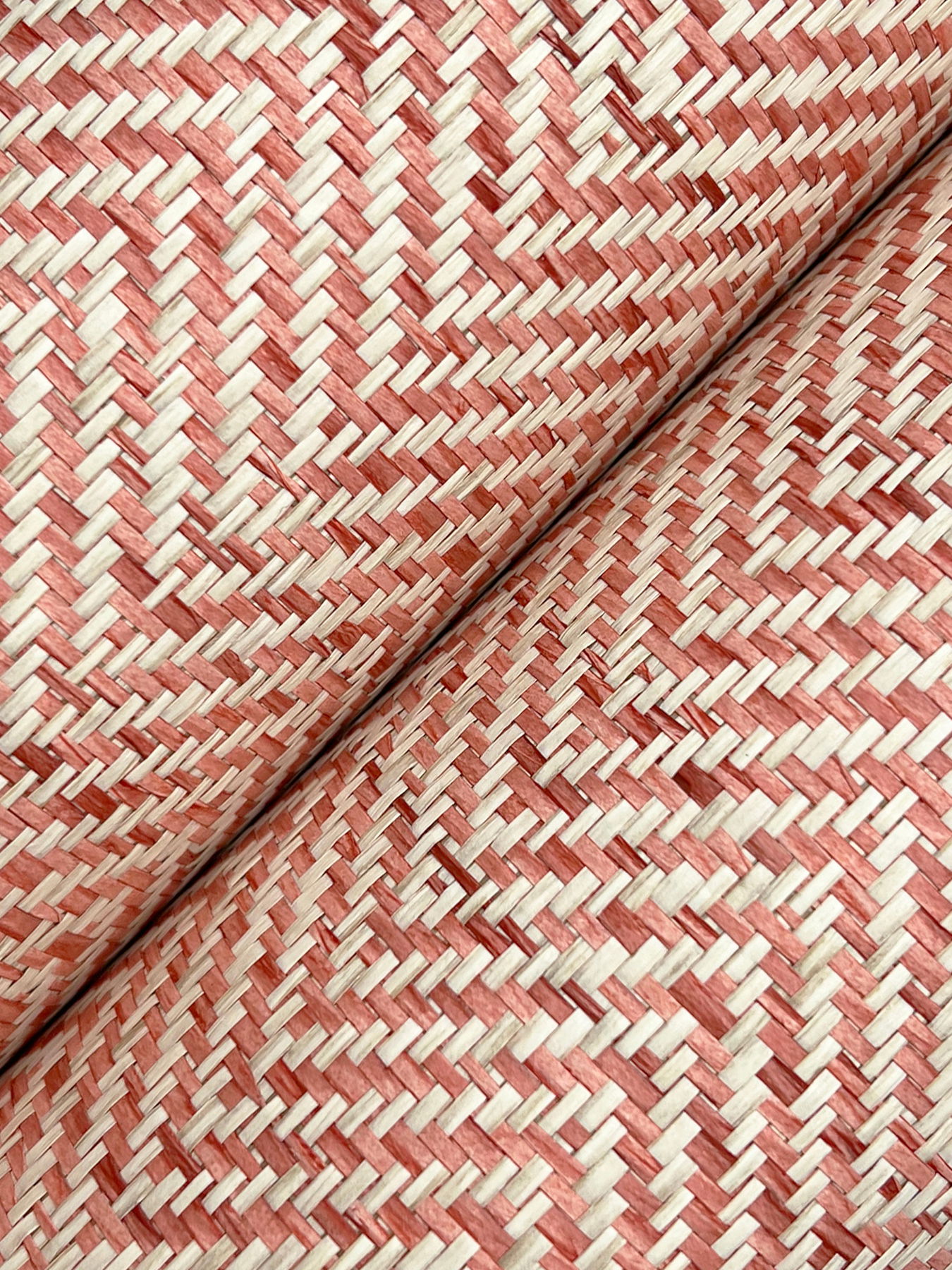 Tailored Weave Red Wallpaper large image 