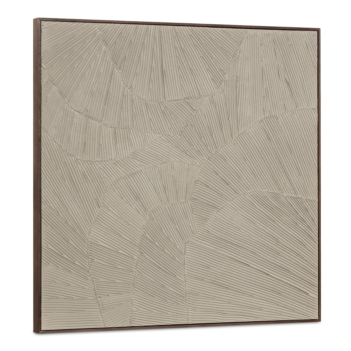 Flutter Framed Painting Cool Beige, by Moe's Home, 36" width x 36" height x 1.89" depth View 2