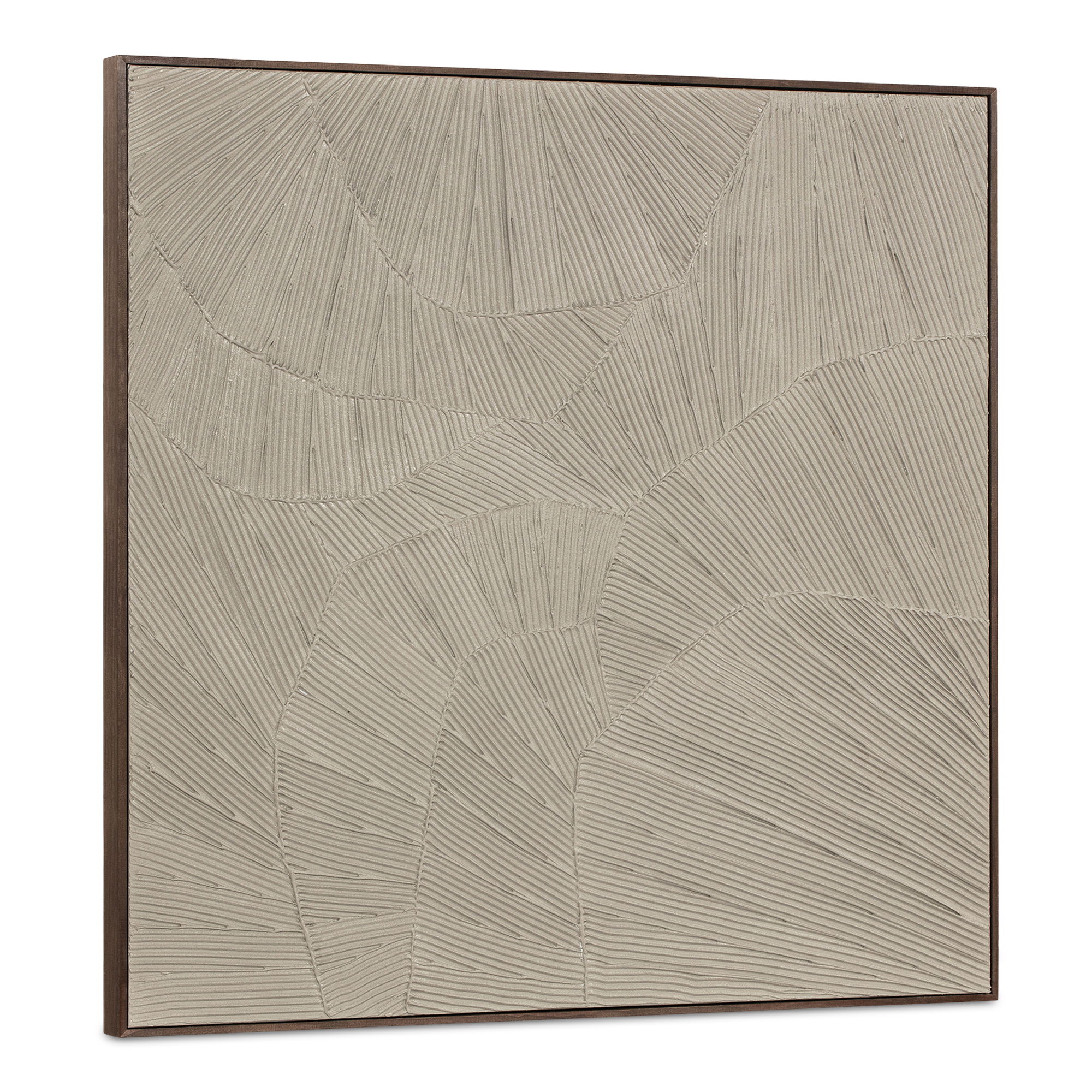 Flutter Framed Painting Cool Beige large image 