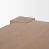 Beth 88'L x 42'W Rectangular Dining Table | Modern | Light Brown Wood | Seats 8, by Mercana, 88" length x 42" width x 30" height thumbnail 7