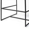Stamford Backless 36.8in Seat Counter Stool | Black Leather with Metal, Counter & Bar Stool by Mercana, 18.25" length x 22.5" width x 36.75" height thumbnail 11