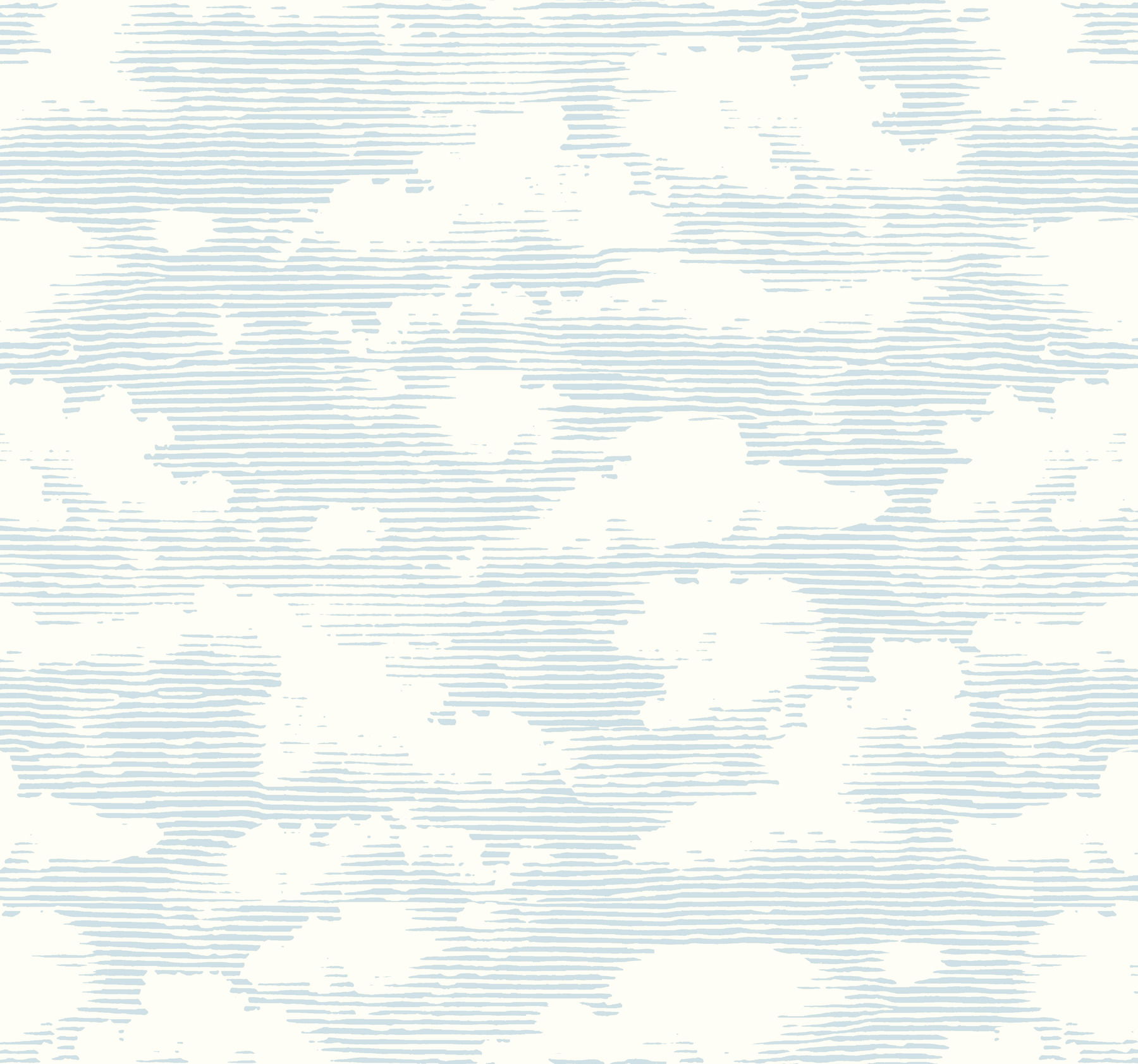 Cloud Cover Blue Wallpaper, by York Wall, 27' length x 2'3" width x 0.02" depth View 1