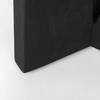 Mattius Black Wood Accent Table, Side & End Table by Mercana, 18" length x 18" width x 22.5" height thumbnail 13
