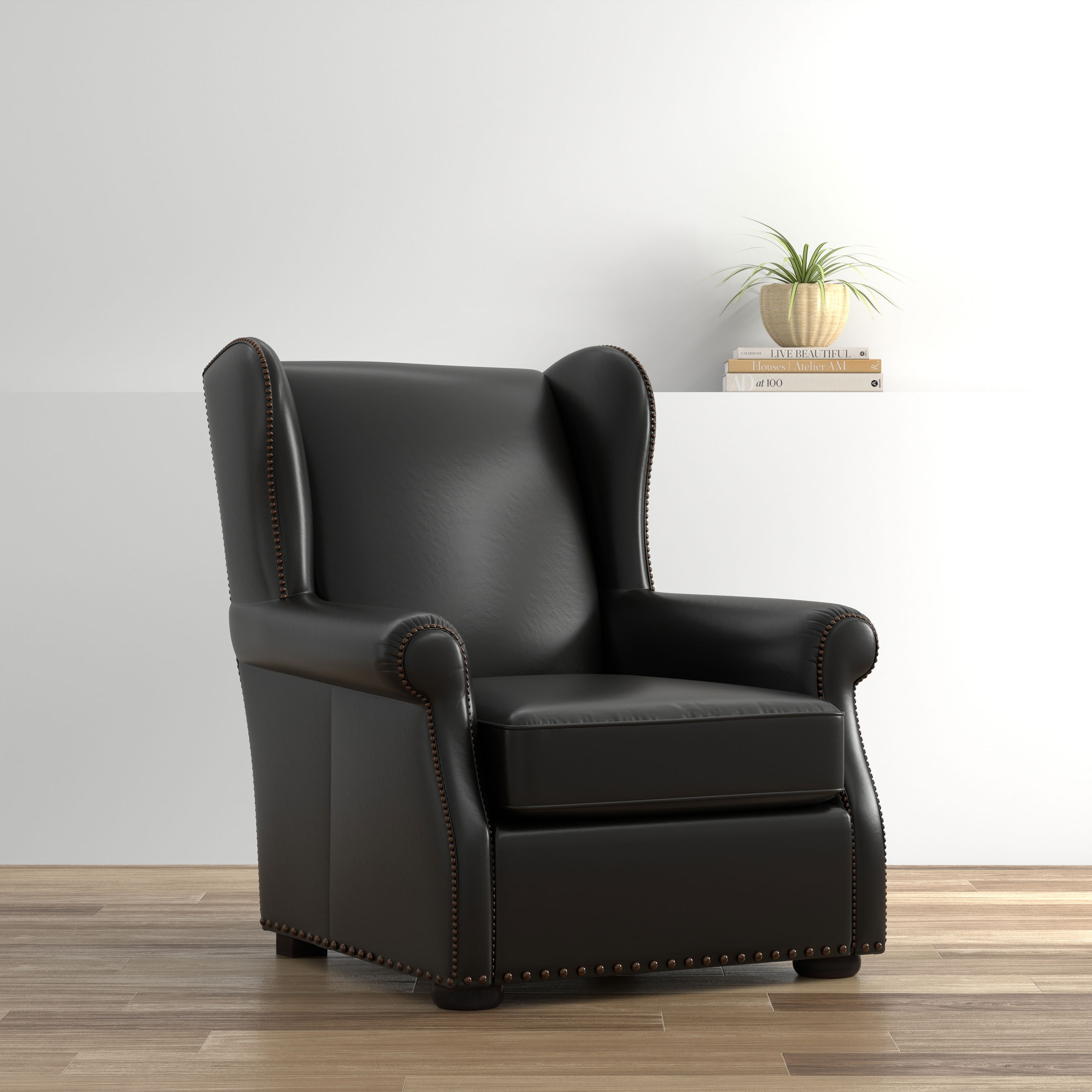 London Dry Accent Chair, Onyx Black, Seating by Sarreid, 37" length x 40" width x 40" height View 13