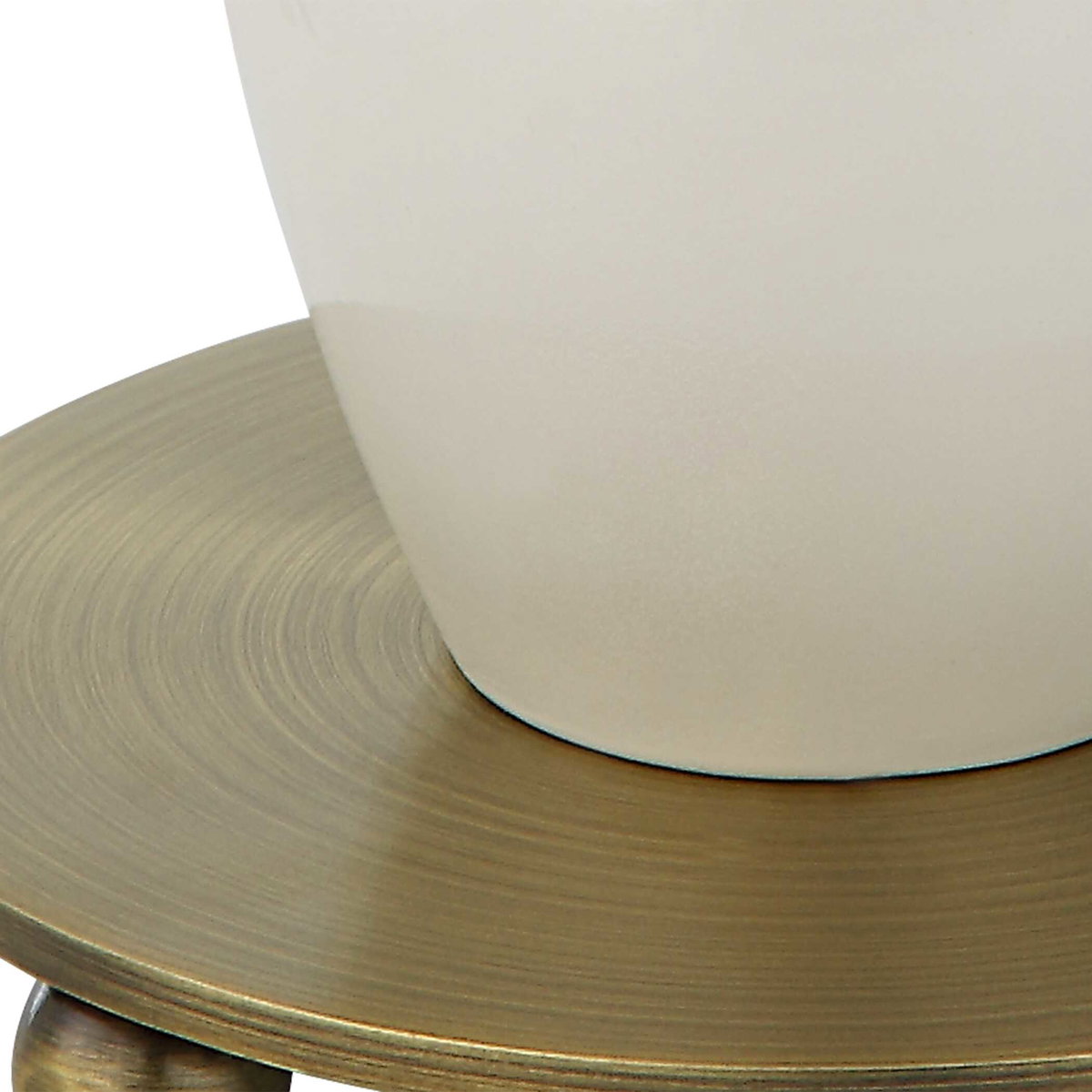 Annora Glossy White Table Lamp, by Uttermost, 1'3" width x 2'10" height x 1'3" depth View 8