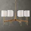 Lautoka Rattan 8 Light Chandelier, Pendant by Uttermost, 32" width x 26" height x 32" diameter x 32" depth thumbnail 1