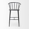 Colin Backless 42.1in Seat Counter Stool | Black Metal with Arm, Counter & Bar Stool by Mercana, 21" length x 22.8" width x 42.13" height thumbnail 3