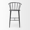 Colin Black Metal Bar Stool, Counter & Bar Stool by Mercana, 21" length x 22.8" width x 42.13" height thumbnail 3