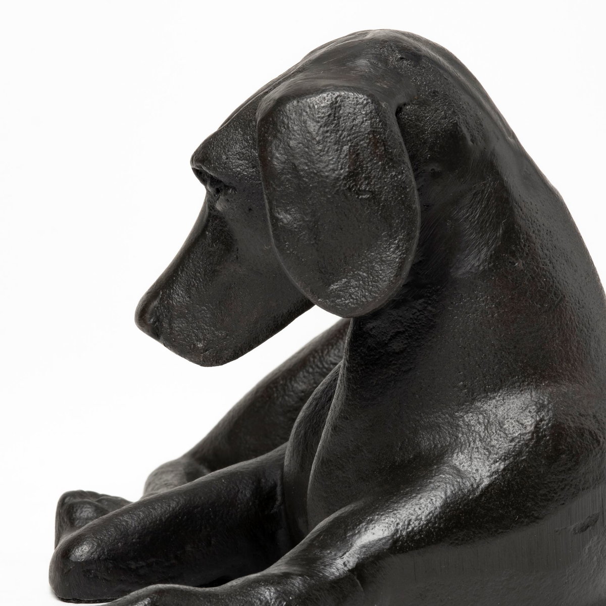 Czar 11L x 7W Black Metal Labrador Retriever, Decorative Object by Mercana, 11" length x 6.75" width x 4.75" height View 9