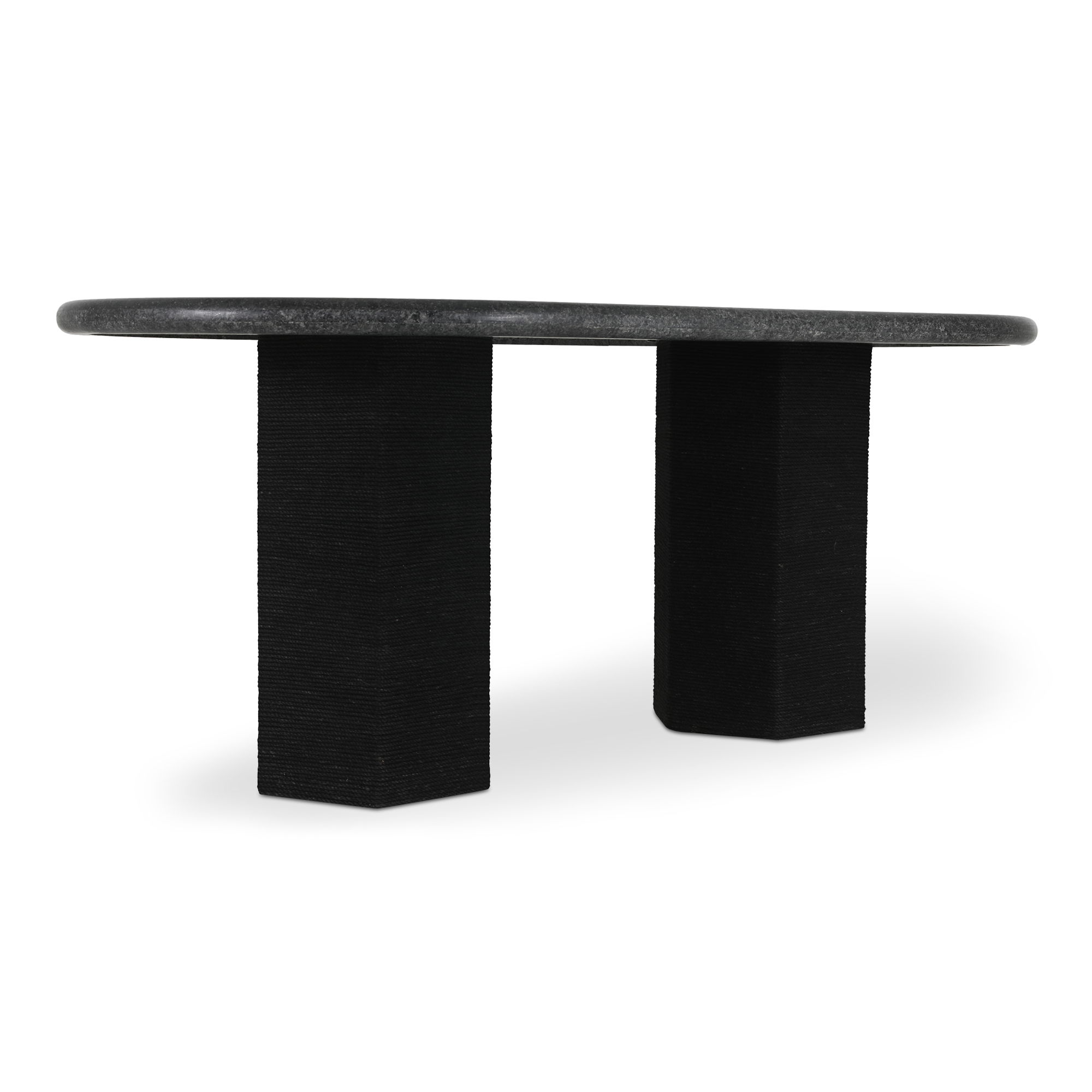Sartoria Dining Table Black Granite, by Moe's Home, 72" width x 30" height x 40" depth View 2