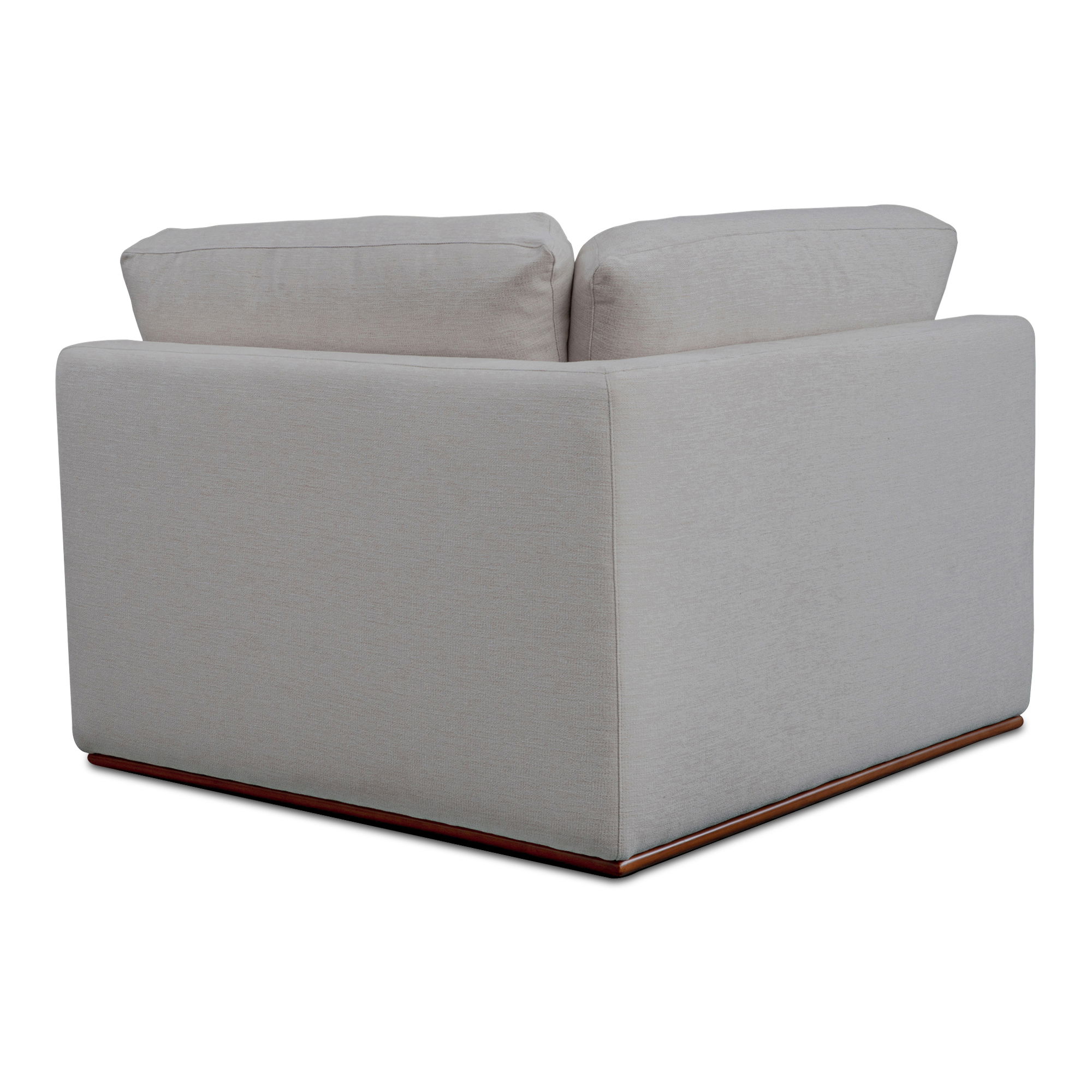 Rue Corner Chair Flecked Grey large image 