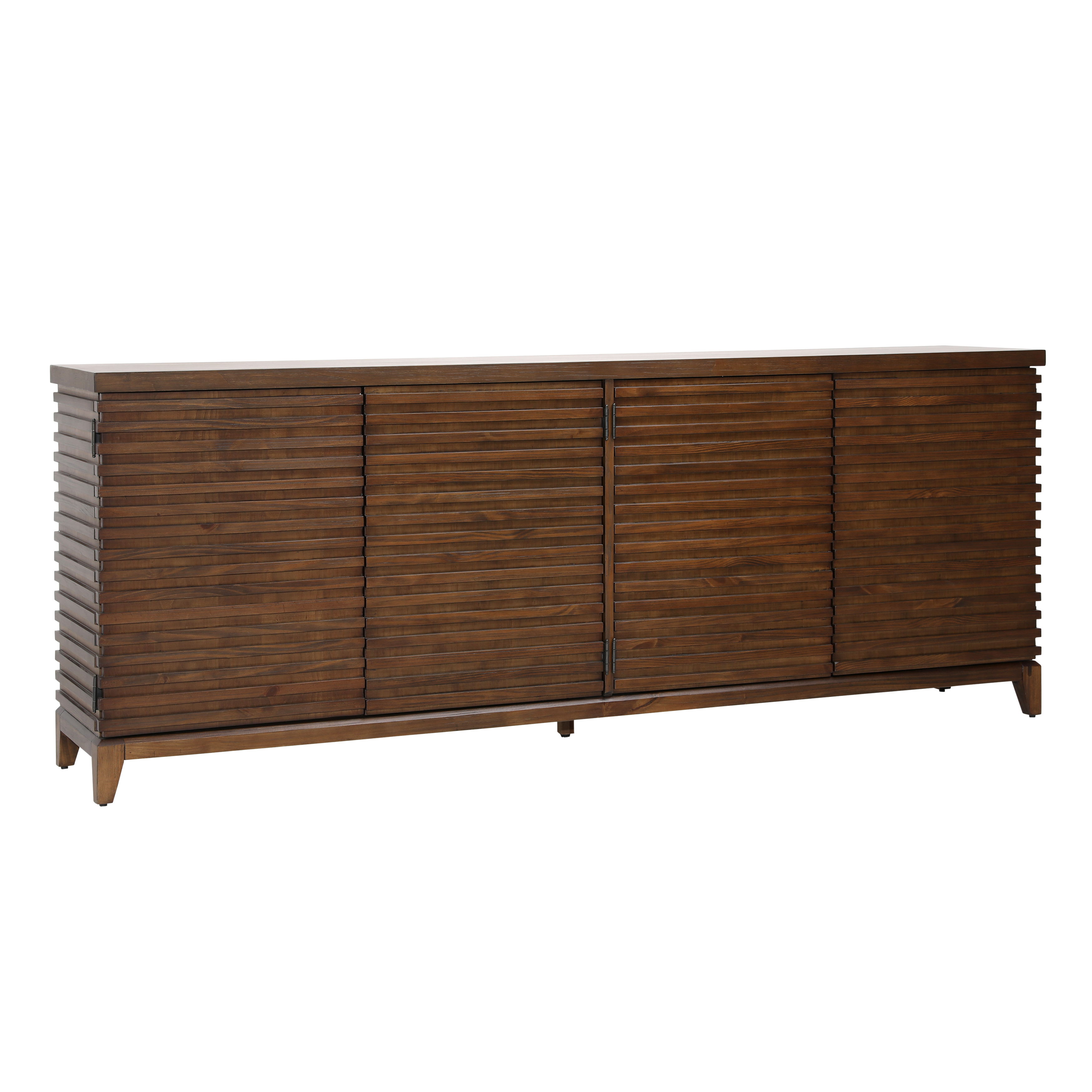 Essie Sideboard Brown, Sideboards & Buffet by Dovetail, 82.75" width x 32.18" height x 15.75" depth View 1