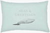 Seas & Greetings Lumbar Pillow, Decorative Pillow by Surya, 14" length x 24" width thumbnail