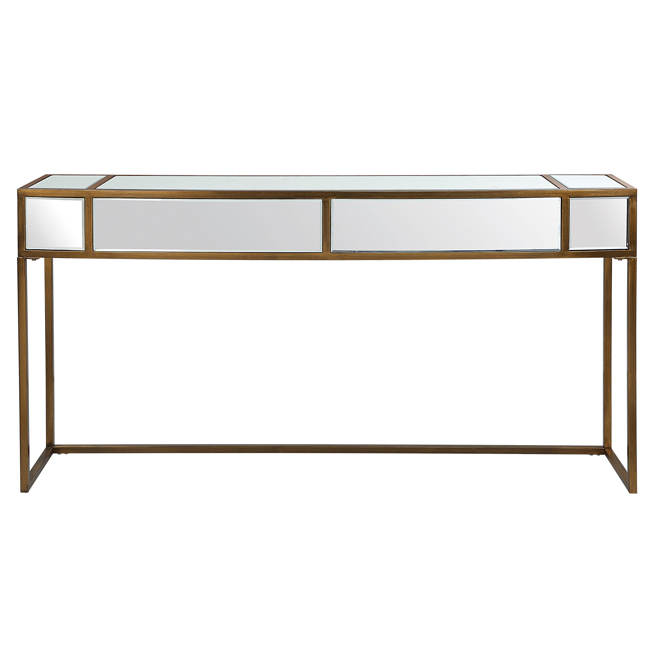 Reflect Mirrored Console Table, Furniture by Uttermost, 62" width x 32" height x 14" depth View 1