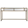 Reflect Mirrored Console Table, by Uttermost, 62" width x 32" height x 14" depth thumbnail 1