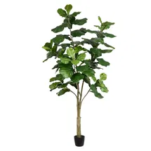 Online Designer Dining Room Faux Fiddle Leaf Fig Tree in Pot
