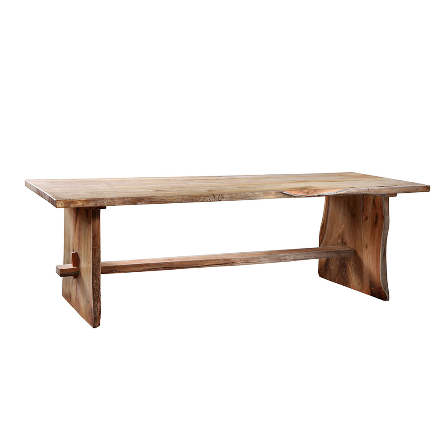 Solid Teak Live Edge Table, Dining Table by Dovetail, 110" width x 31" height x 43" depth