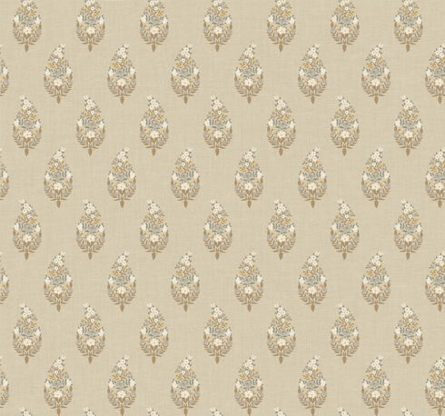 Paisley Linen Wallpaper
