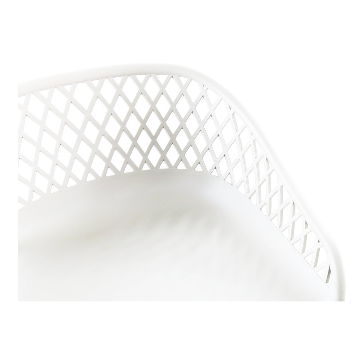 Piazza Outdoor Barstool White - Set Of Two, Outdoor Chair by Moe's Home, 1'7.29" width x 3'1.2" height x 1'7.68" depth View 9