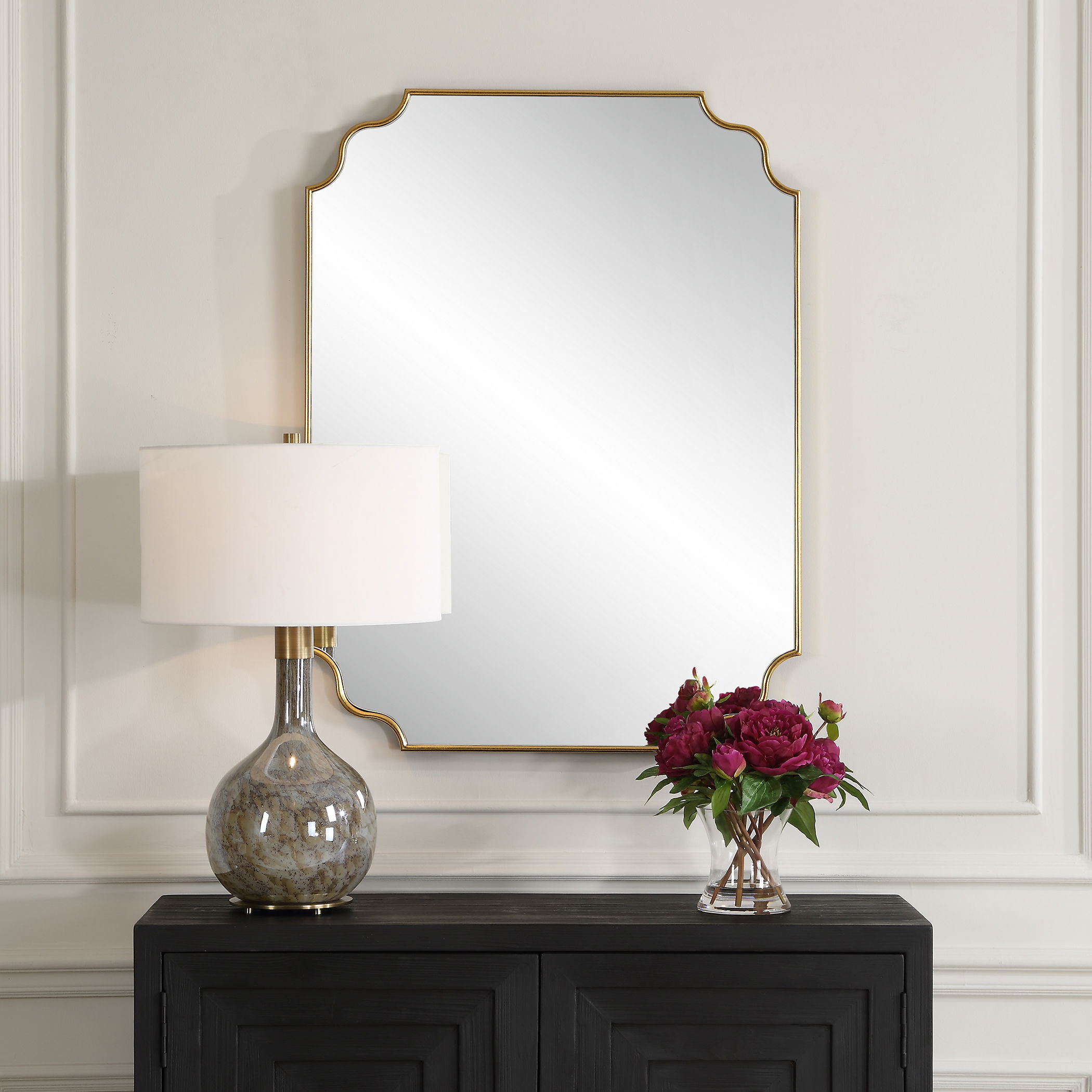 Lennyn Gold Vanity Mirror large image 