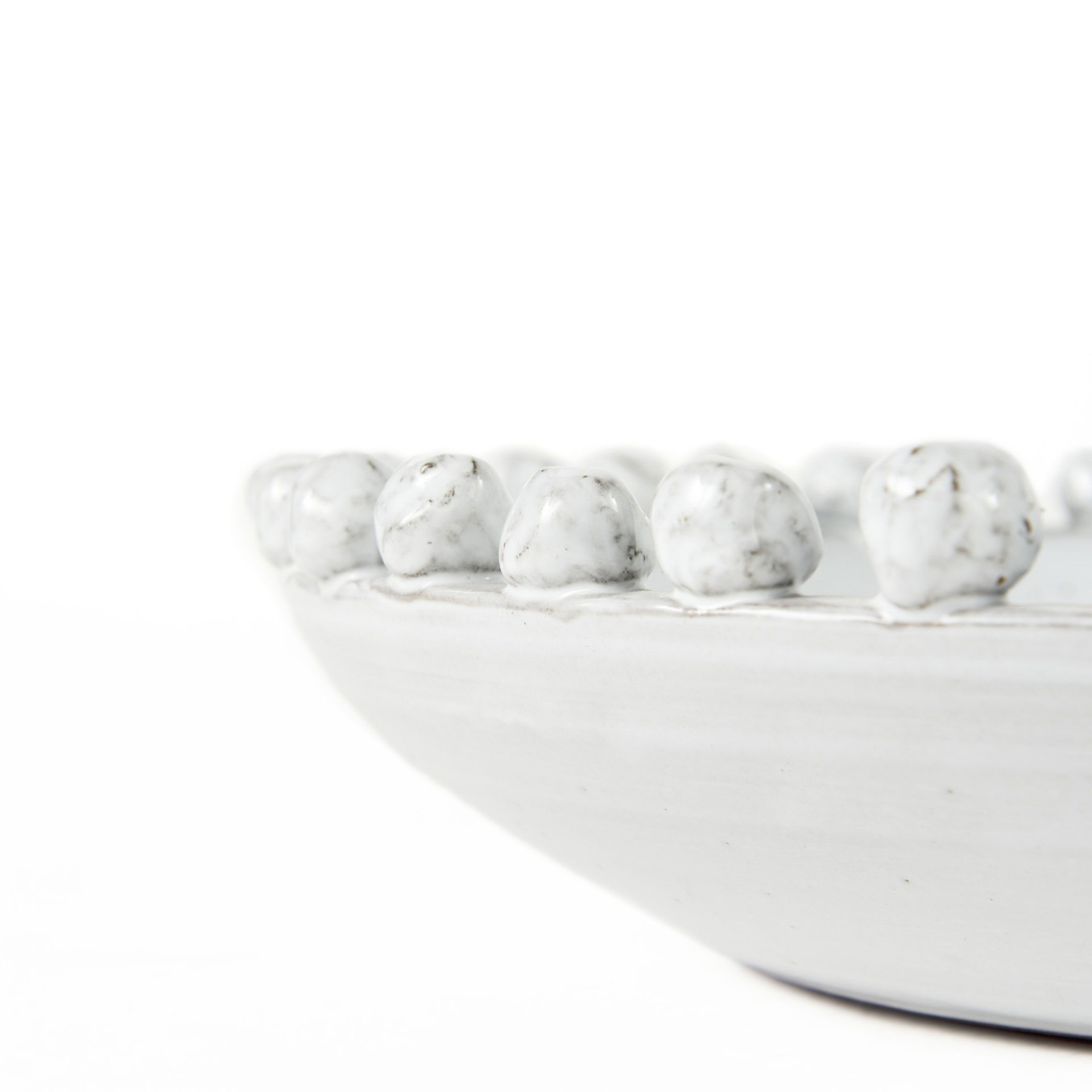 Basin 16' Round Off-White Glazed Decorative Bowl large image 