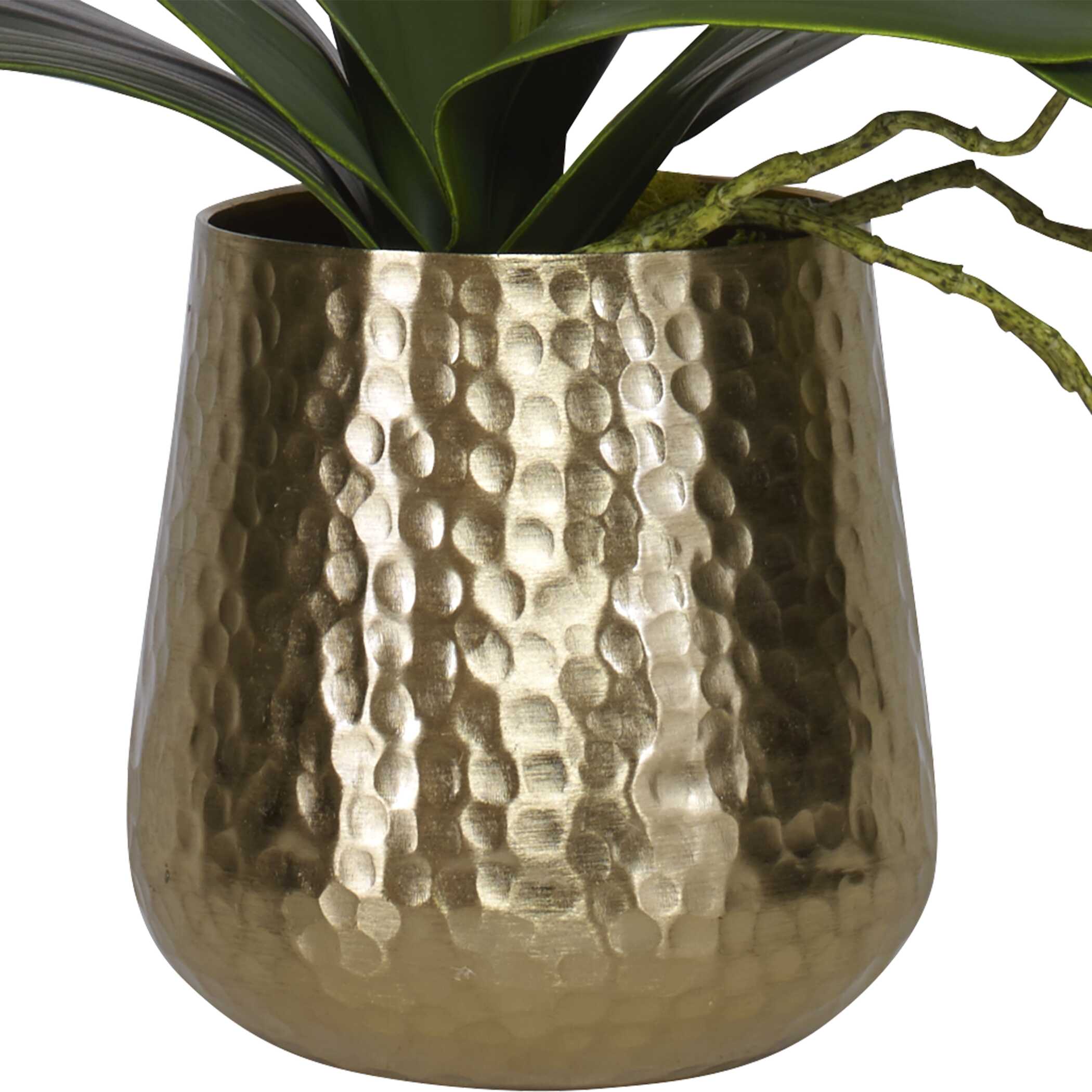 Cami Orchid With Brass Pot, Decorative by Uttermost, 14" width x 24" height x 8" depth View 6