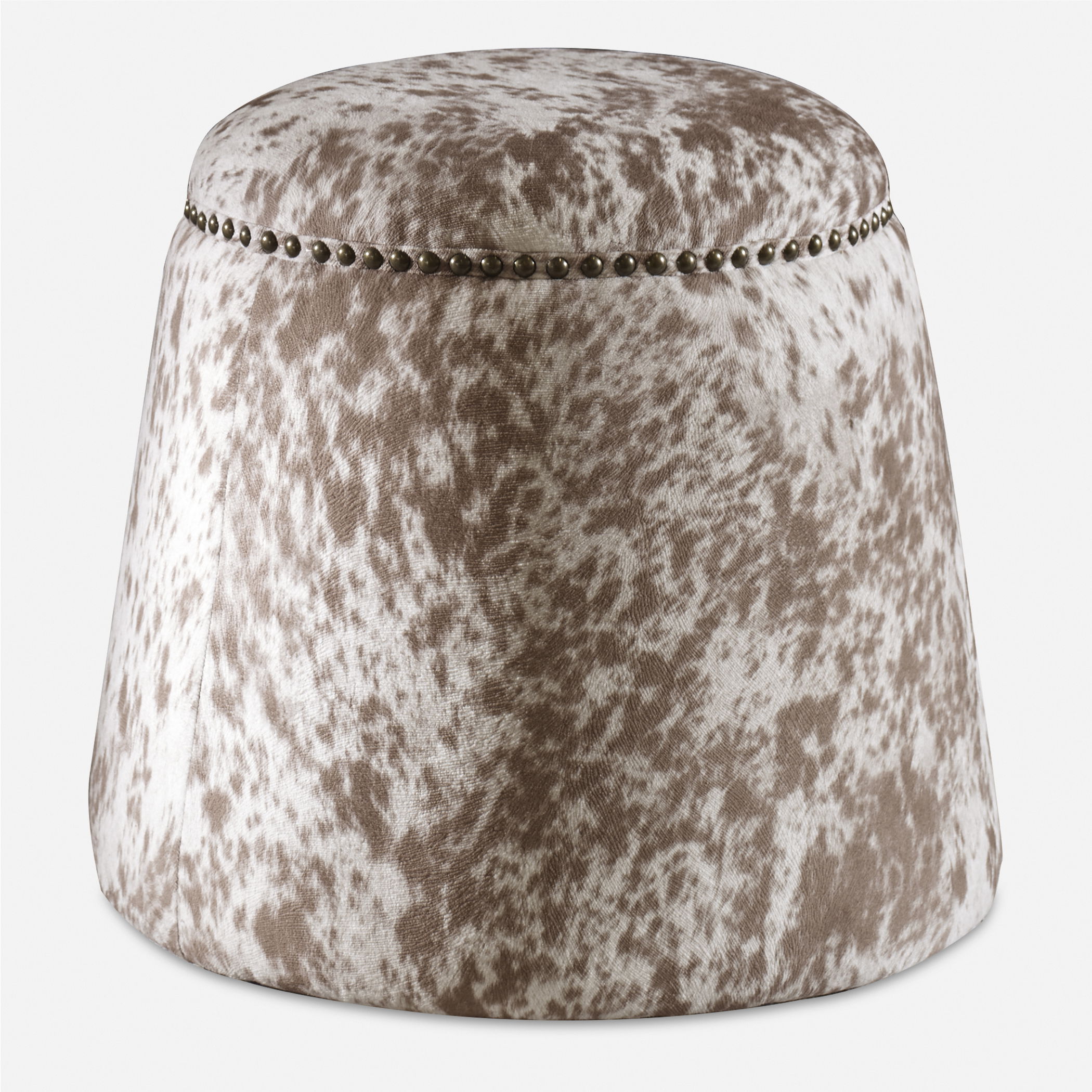 Gumdrop Cow Hide Ottoman large image 