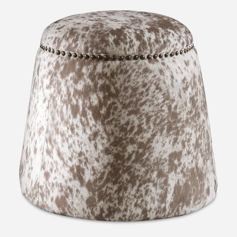 Gumdrop Cow Hide Ottoman