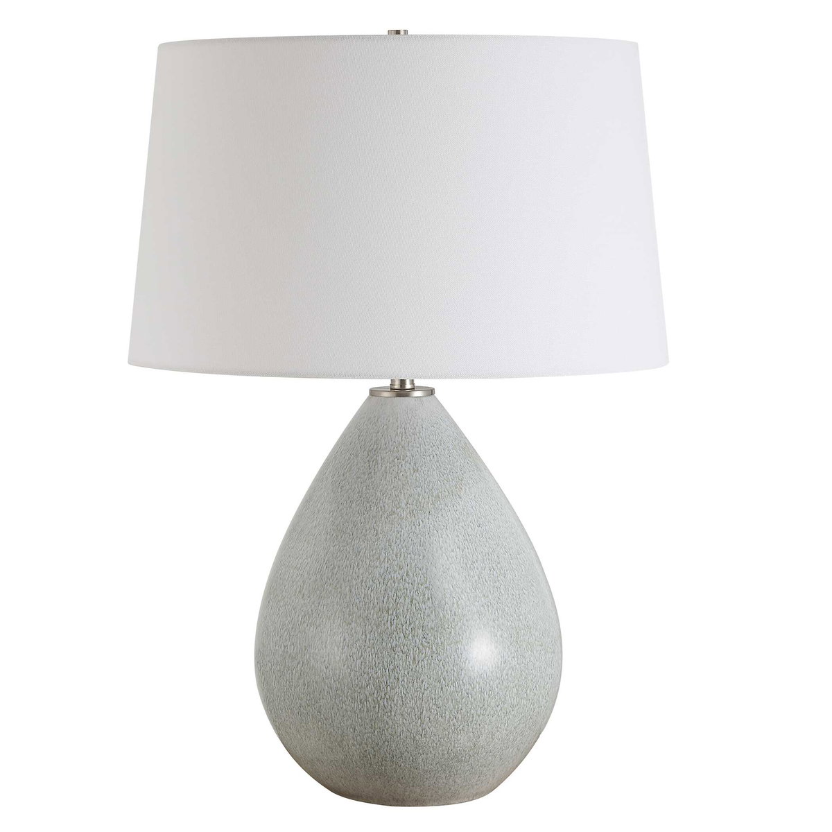 Moray Gray Glaze Table Lamp, by Uttermost, 1'5.25" width x 2'0.25" height x 1'5" depth View 5
