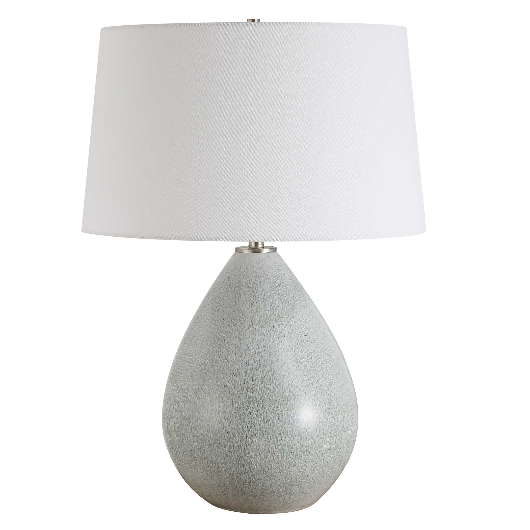 Moray Gray Glaze Table Lamp large image 