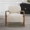 Telluride Natural Shearling Accent Chair, by Uttermost, 28" width x 29" height x 30" depth thumbnail 4
