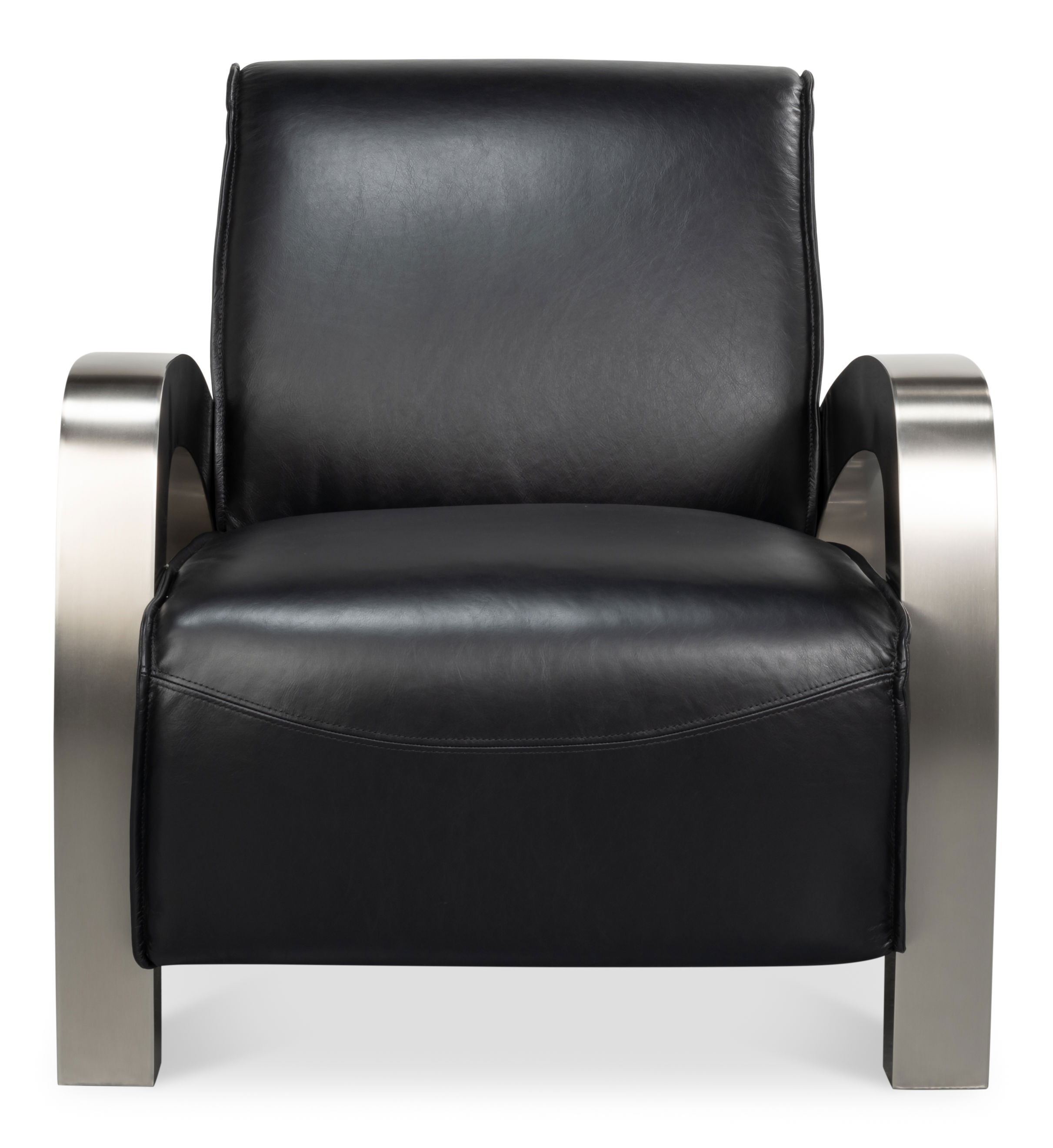 Carlisle Armchair, Leather,Onyx Black large image 