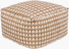 Oak Cove Pouf, Ottoman by Surya, 20" width x 12" height thumbnail