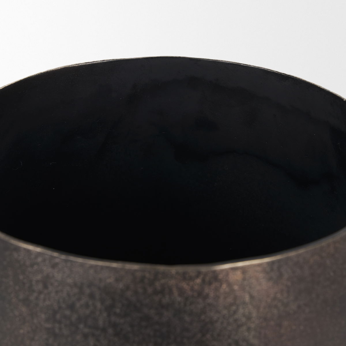 Quade Small Gold Metal Planter, Vase by Mercana, 8.5" length x 8.5" width x 8.5" height View 9