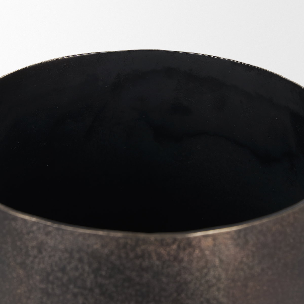Quade Small Gold Metal Planter, Vase by Mercana, 8.5" length x 8.5" width x 8.5" height View 9