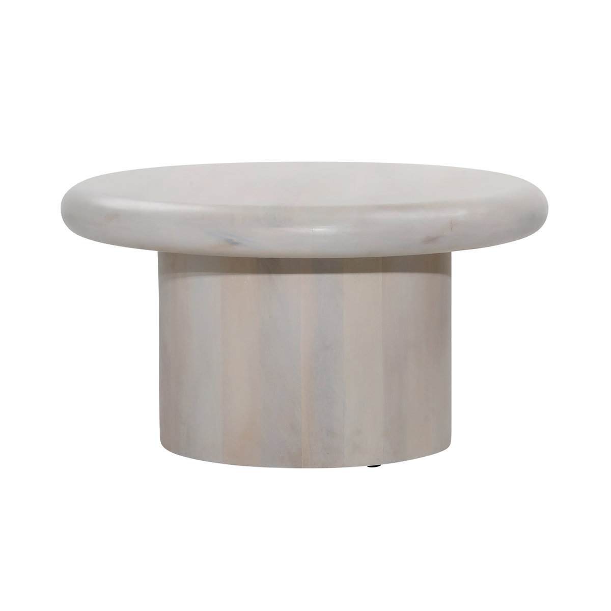 Lavera Coffee Table White, by Dovetail, 30" width x 16.5" height x 30" depth View 1
