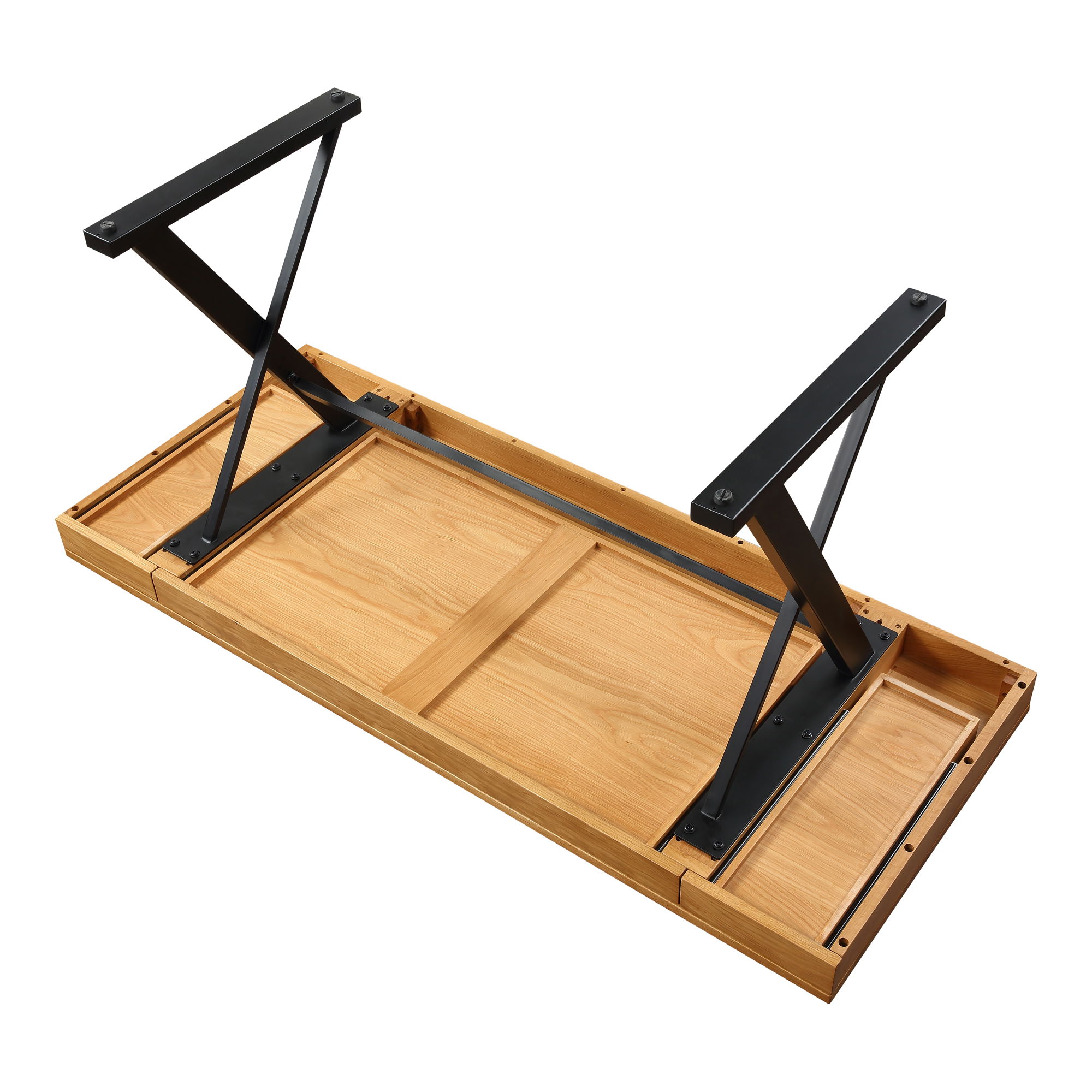 Profecto Desk Natural Oak, by Moe's Home, 63" width x 29.5" height x 26" depth View 5