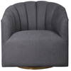 Cuthbert Modern Swivel Chair, Accent Chair by Uttermost, 31" width x 32.25" height x 32" depth thumbnail 1