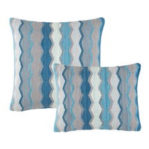 Online Designer Bedroom Safety Net Blue Decorative Pillow Cover