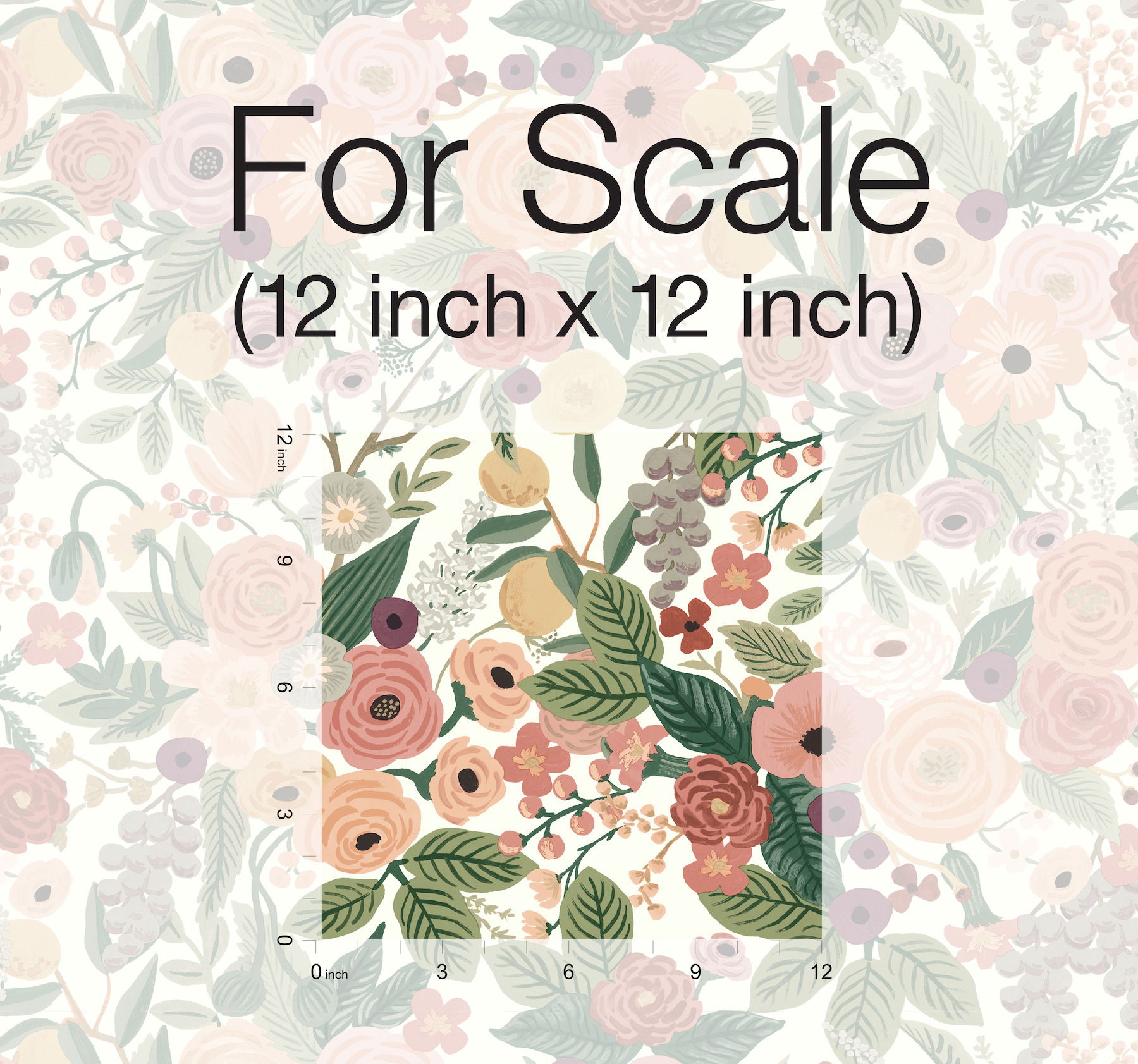 Garden Party Burgundy Peel & Stick Wallpaper, by York Wall, 20' length x 2'3" width x 0.02" depth View 4