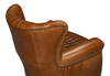 Bugatti Leather Swivel Chair  Cuba Brown, by Sarreid, 2'5" length x 2'8" width x 2'9" height thumbnail 8