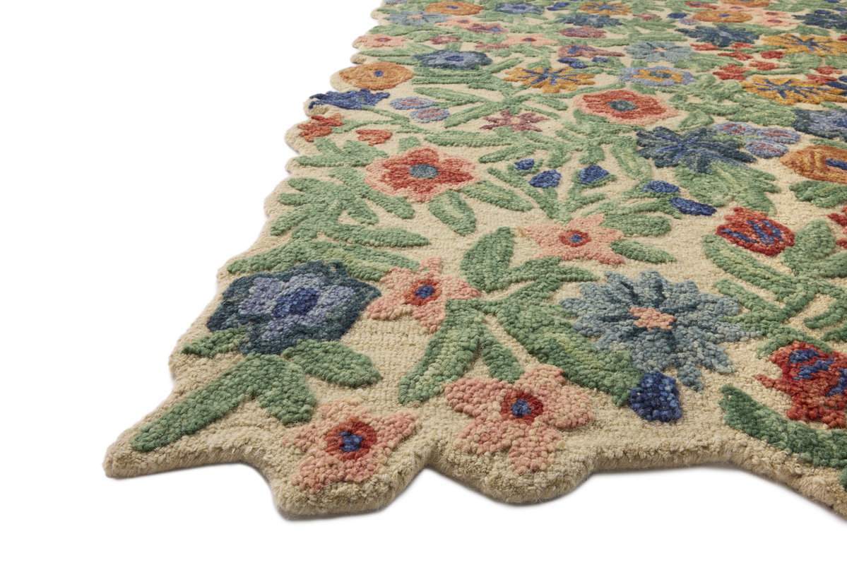 Rifle Paper Co. x Loloi Edith Rug, 2'6" length x 7'6" width View 2
