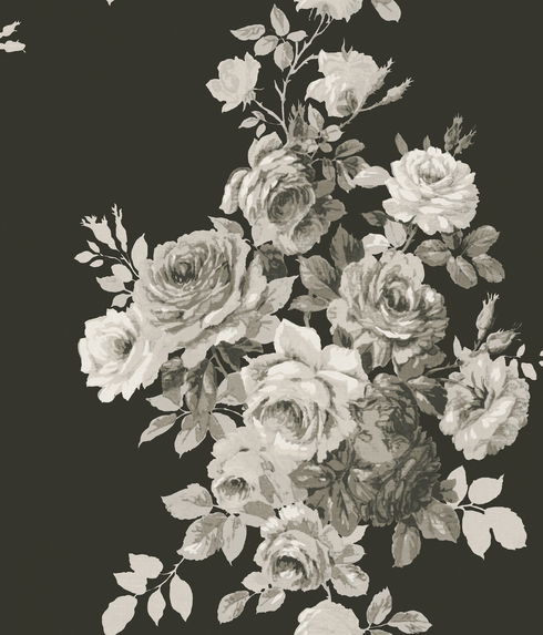 Magnolia Home Tea Rose Black & White Peel & Stick Wallpaper