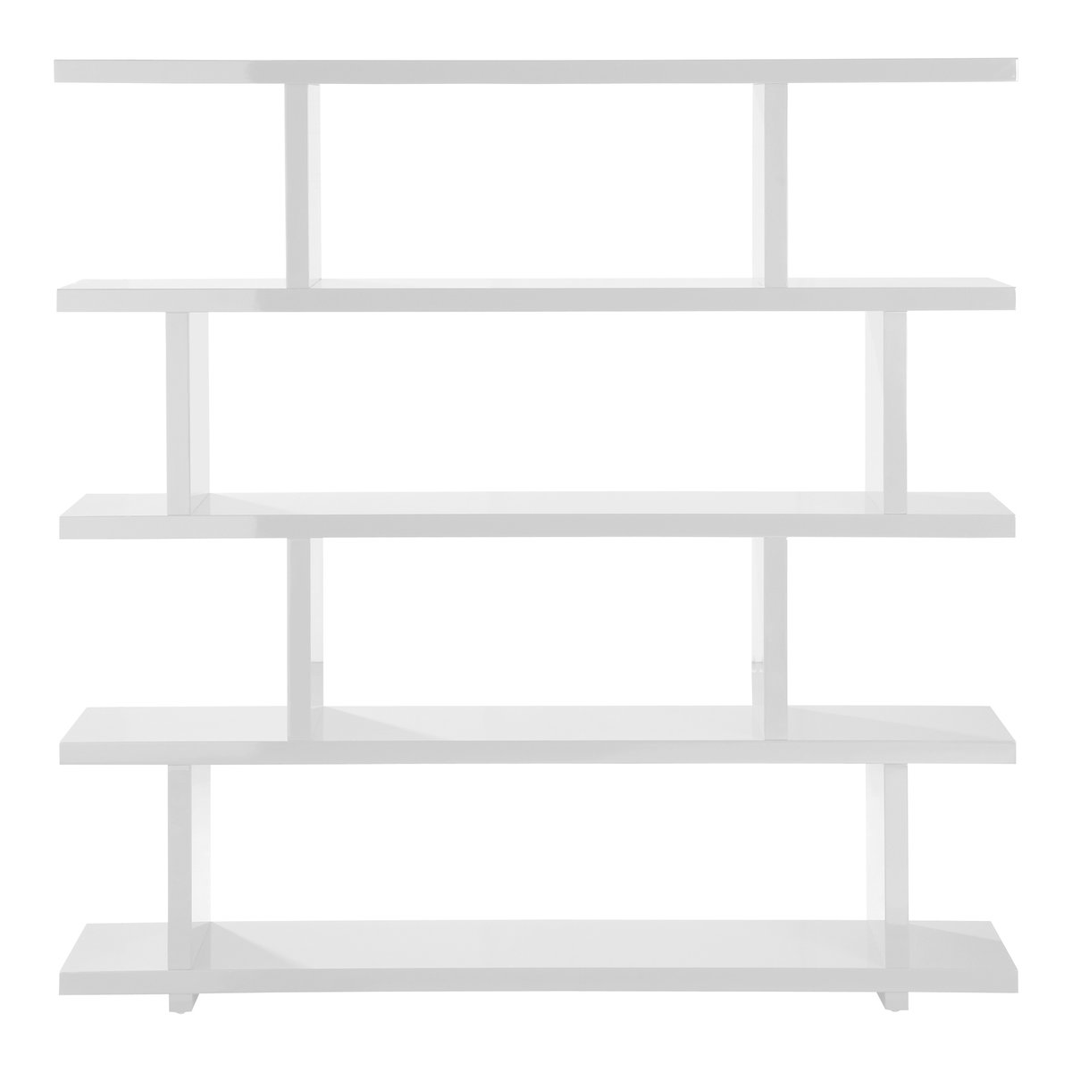 Miri Large Shelf White, Shelving & Bookcase by Moe's Home, 63" width x 63" height x 11" depth View 1