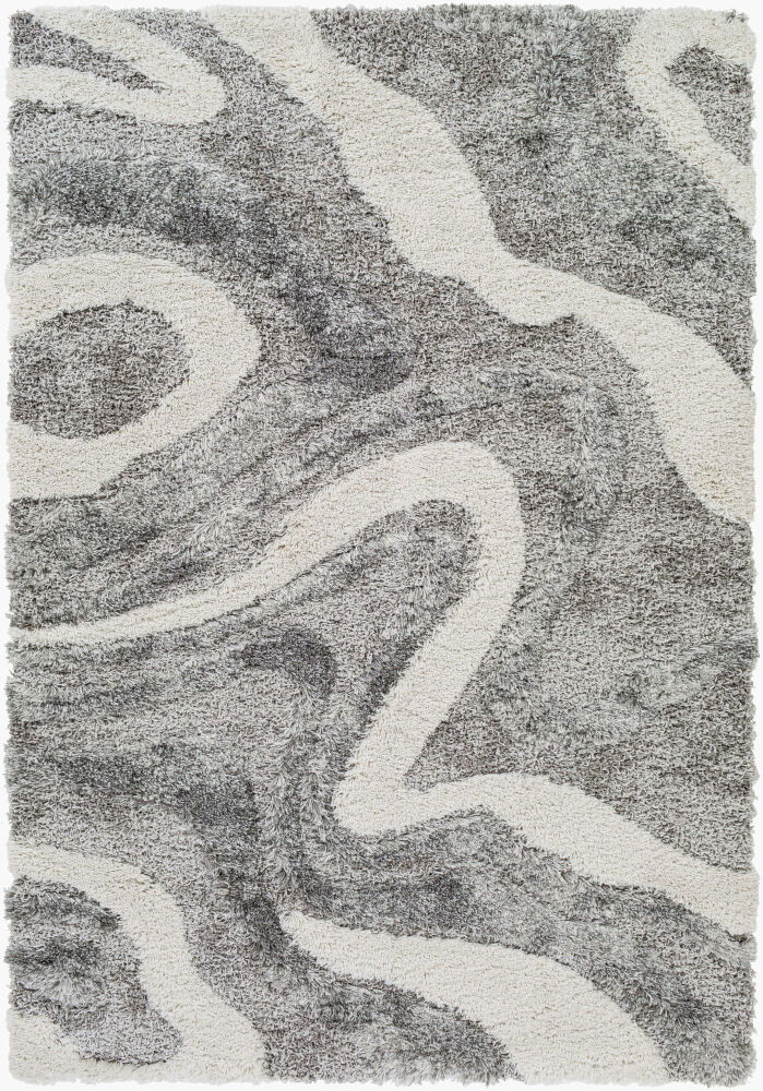 Alta Shag Machine Woven Rug, by Surya, 6'11.86" length x 5'2.99" width