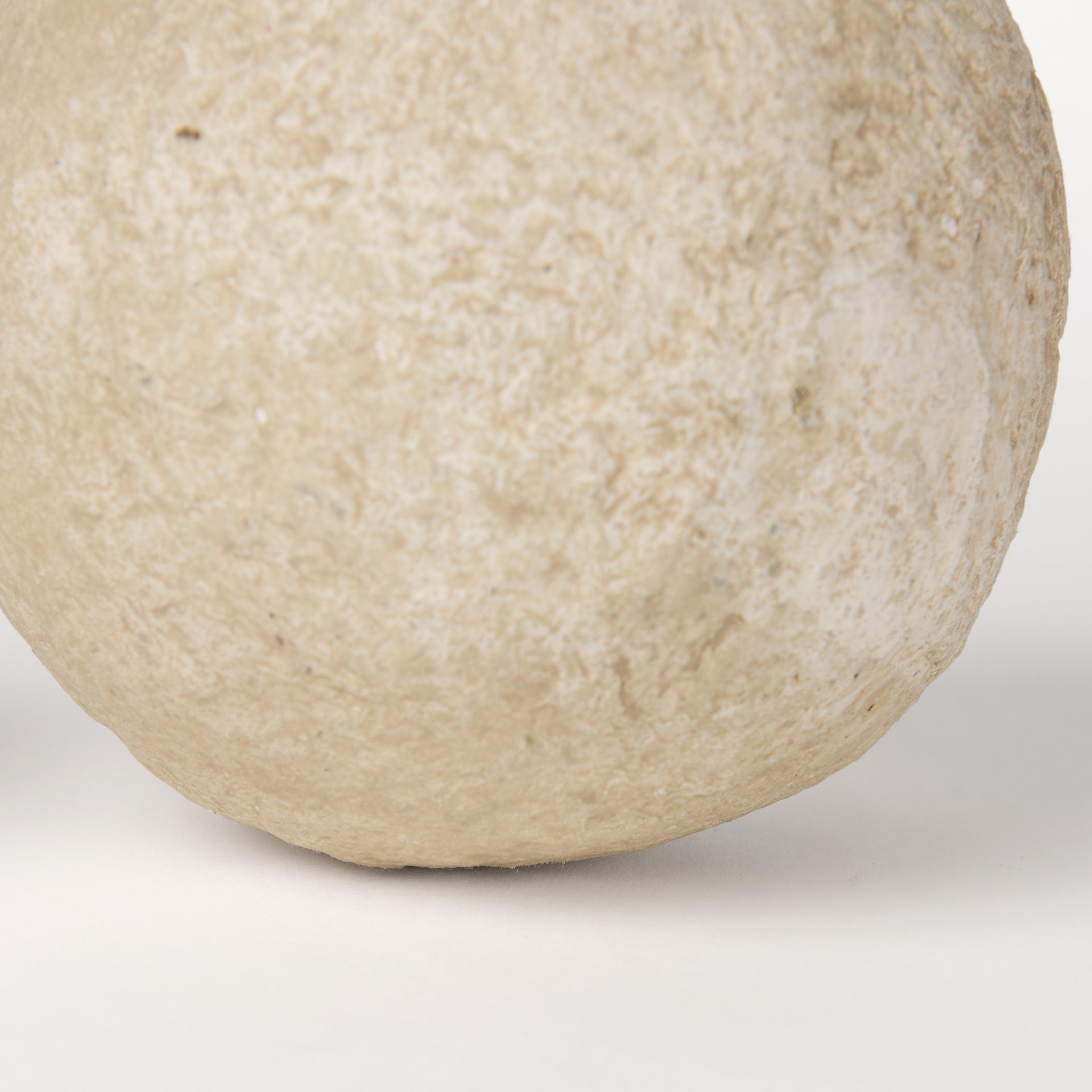Sunita Set of 3 Beige Paper Mache Orbs, Decorative Object by Mercana, 6" length x 6" width x 6" height View 9
