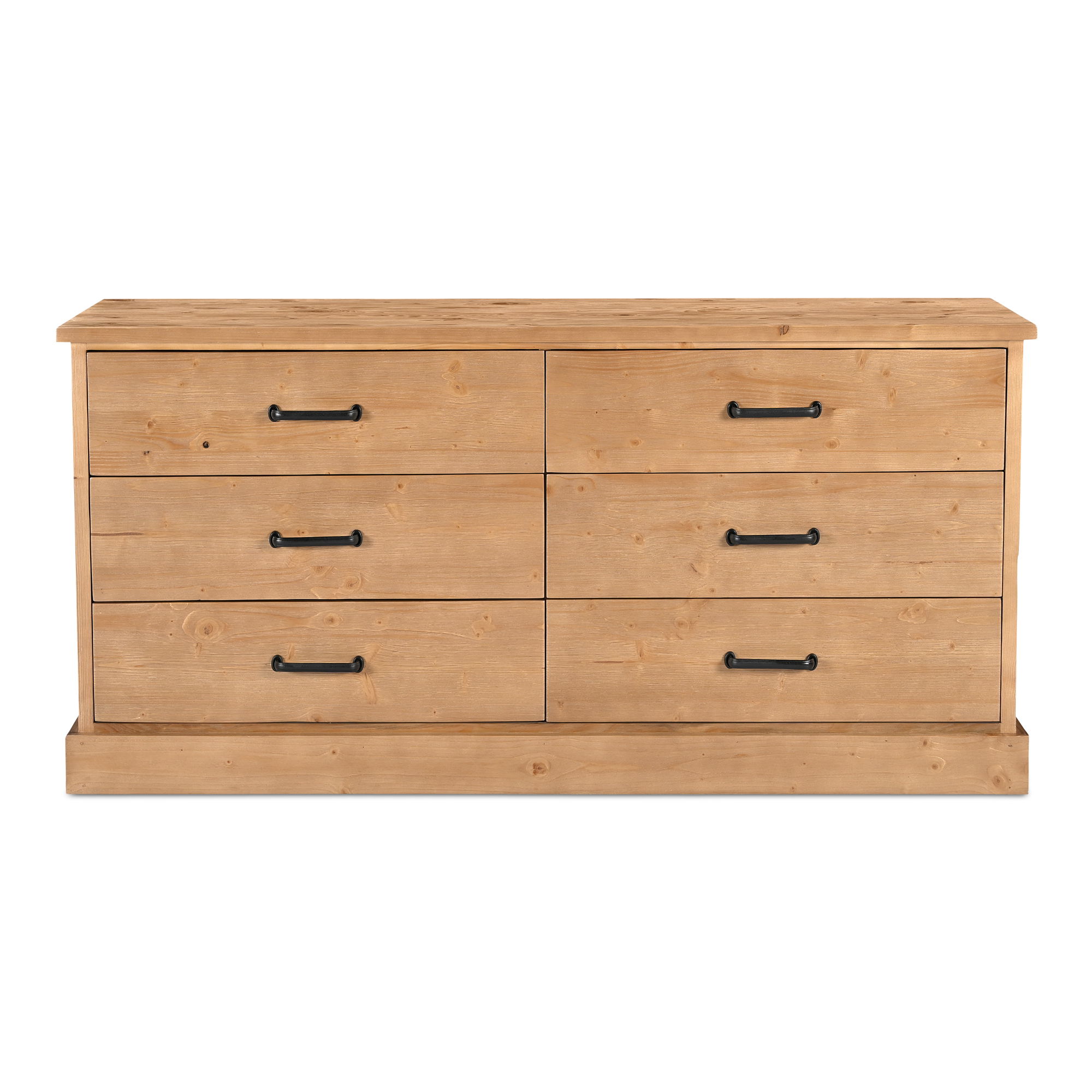 Tade 6 Drawer Dresser Honey Pine large image 