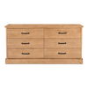 Tade 6 Drawer Dresser Honey Pine thumbnail 0